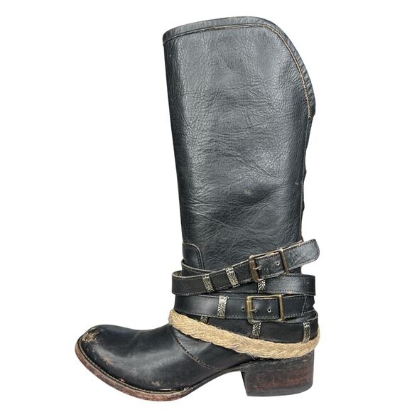 Freebird By Steven Women’s Drove Black Distressed Mid Boot Size US 6 - Picture 3 of 12